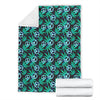 Peace Sign Themed Design Print Fleece Blanket