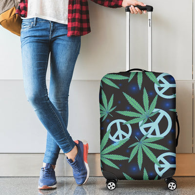 Peace Sign Themed Design Print Luggage Cover Protector