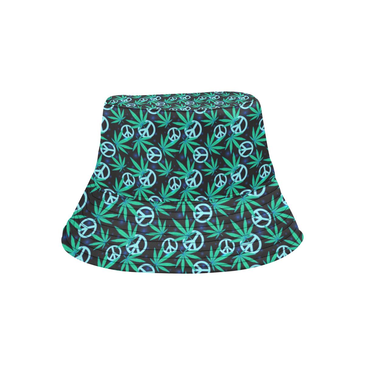 Peace Sign Themed Design Print Unisex Bucket Hat