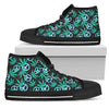 Peace Sign Themed Design Print Women High Top Shoes