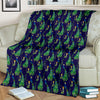 Peacock Art Design Print Fleece Blanket