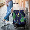 Peacock Art Design Print Luggage Cover Protector