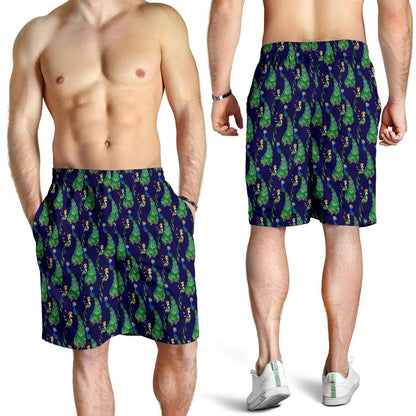 Peacock Art Design Print Mens Shorts-JTAMIGO.COM