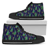 Peacock Art Design Print Women High Top Shoes