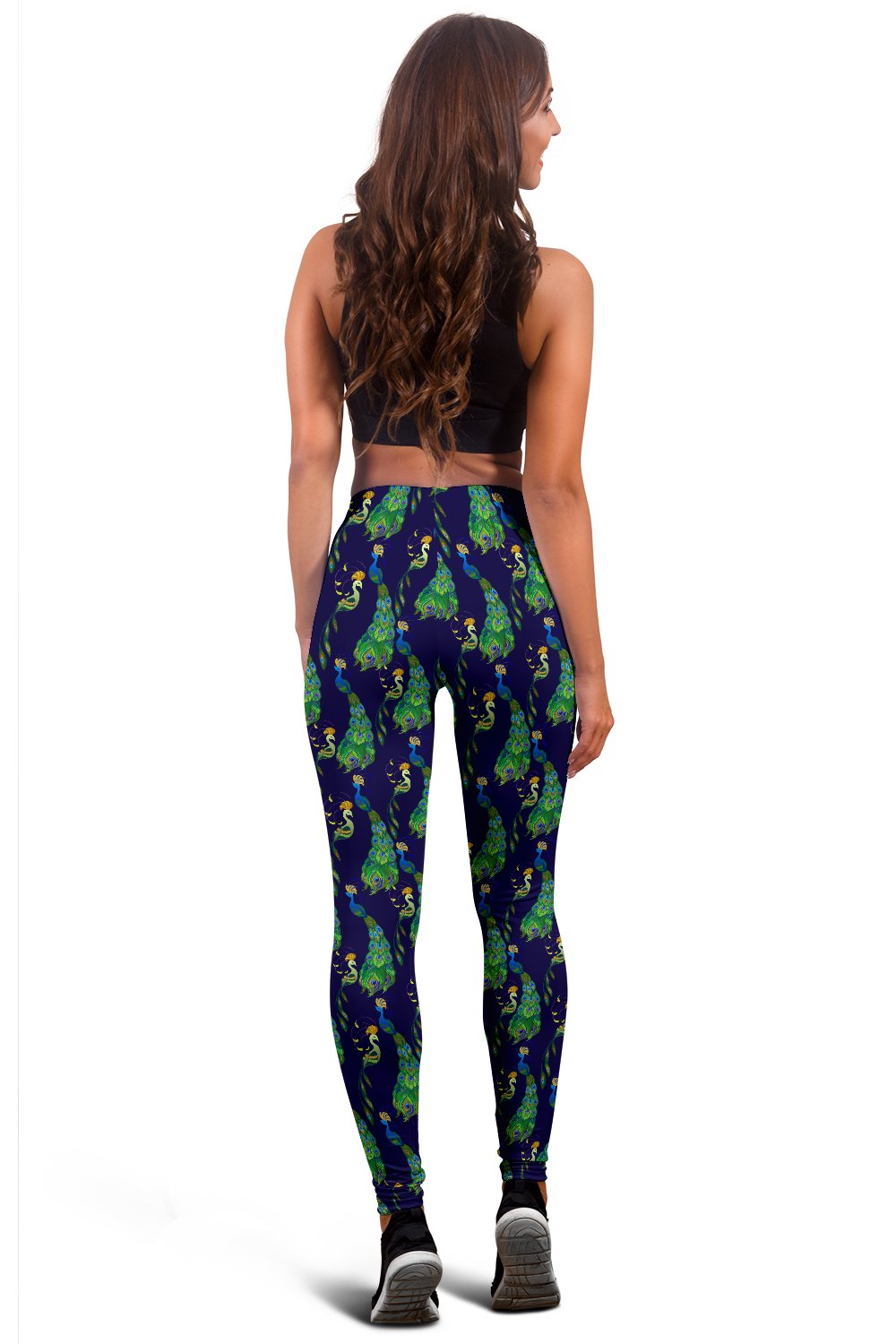 Peacock Art Design Print Women Leggings