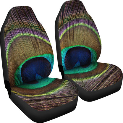 Peacock Feather Print Universal Fit Car Seat Covers