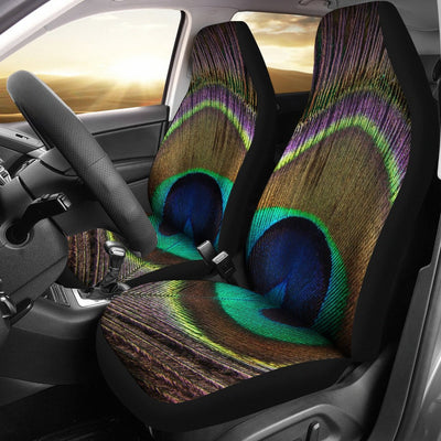 Peacock Feather Print Universal Fit Car Seat Covers