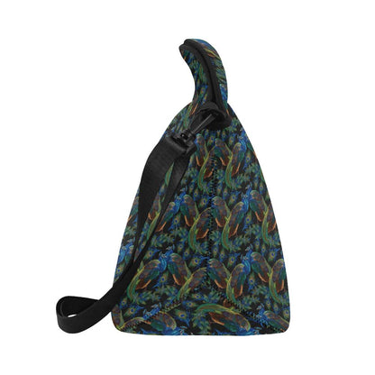 Peacock Themed Design Print Neoprene Lunch Bag (Model 1669)(Large)-JTAMIGO.COM