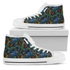 Peacock Themed Design Print Women High Top Shoes