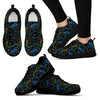 Peacock Themed Design Print Women Sneakers Shoes