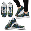 Peacock Themed Design Print Women Sneakers Shoes