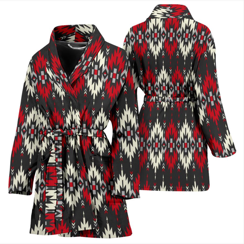 Pendleton Pattern Women Bath Robe-JTAMIGO.COM