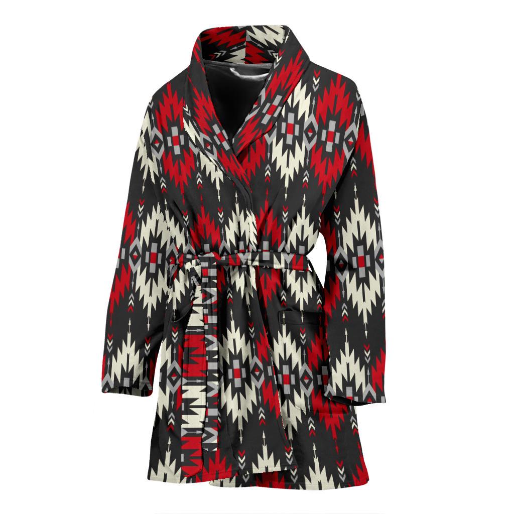 Pendleton Pattern Women Bath Robe-JTAMIGO.COM