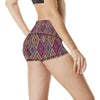 Pendleton Print High Waisted Spandex Shorts-JTAMIGO.COM