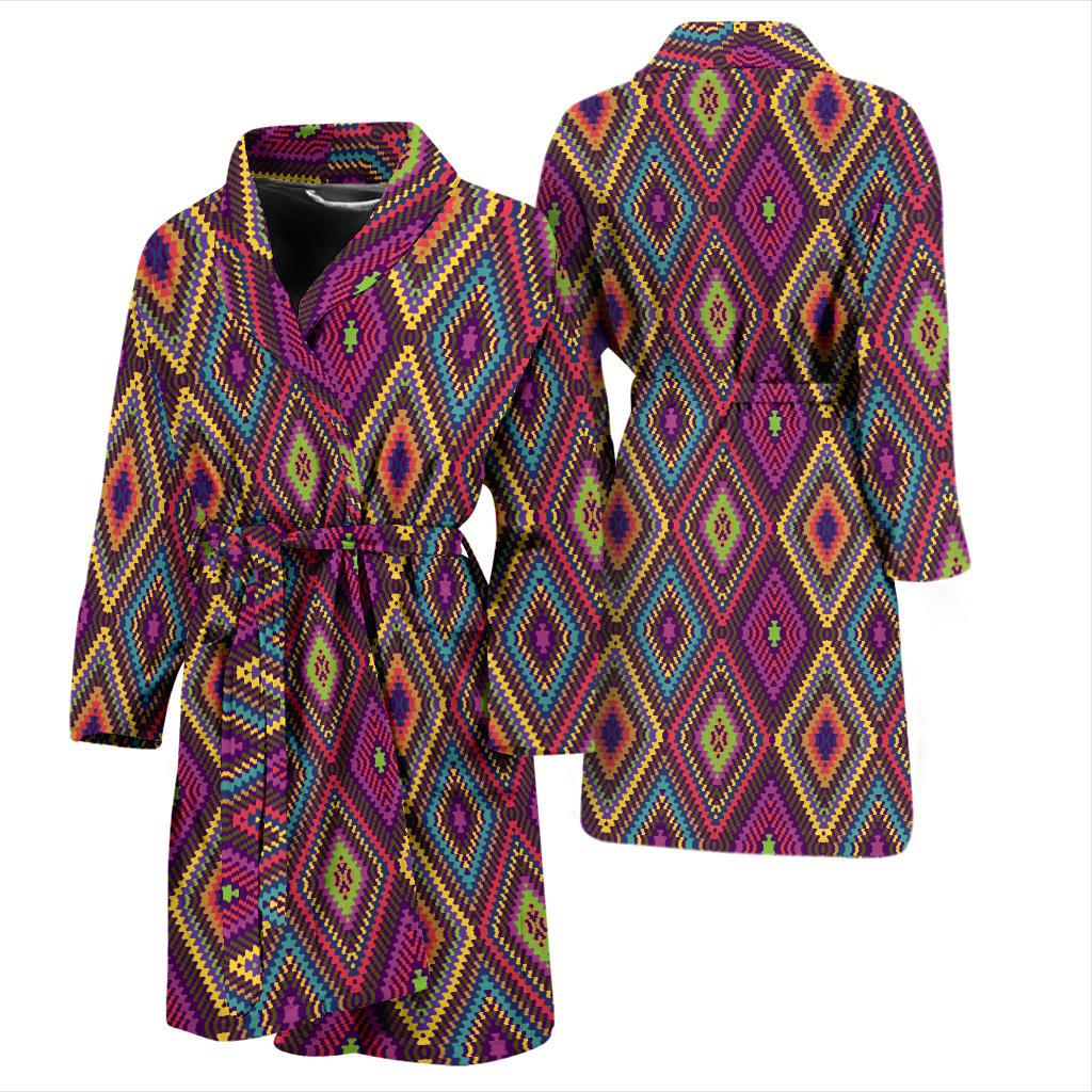 Pendleton Print Men Bath Robe-JTAMIGO.COM