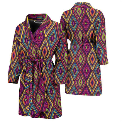Pendleton Print Men Bath Robe-JTAMIGO.COM