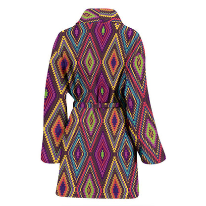 Pendleton Print Women Bath Robe-JTAMIGO.COM