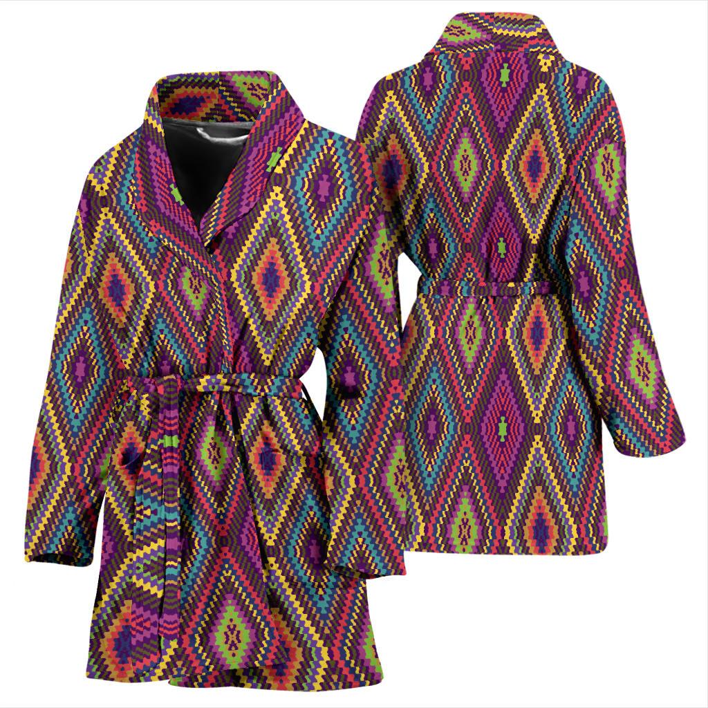 Pendleton Print Women Bath Robe-JTAMIGO.COM