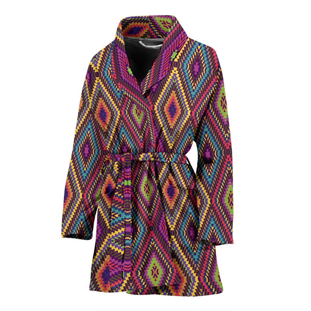 Pendleton Print Women Bath Robe-JTAMIGO.COM
