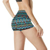 Pendleton Style High Waisted Spandex Shorts-JTAMIGO.COM