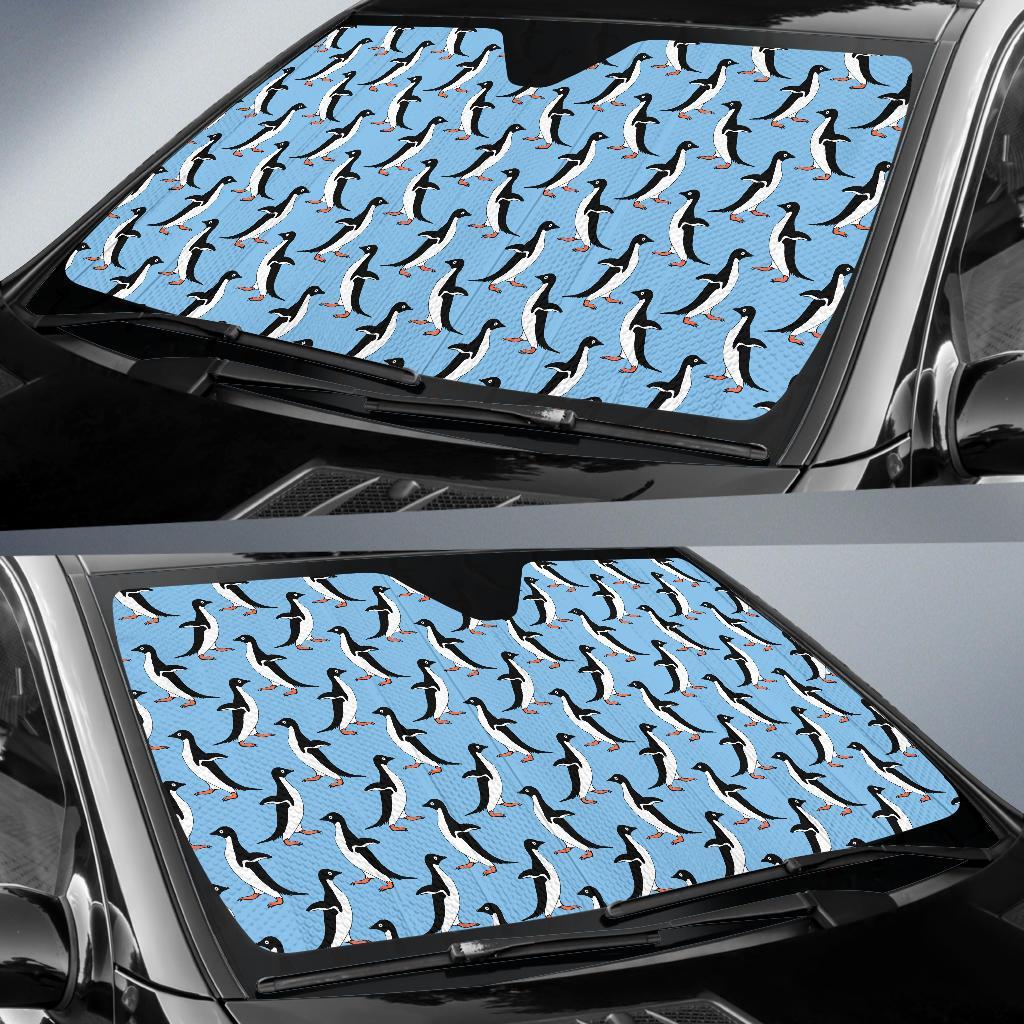 Penguin Dance Pattern Car Sun Shade For Windshield