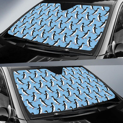 Penguin Dance Pattern Car Sun Shade For Windshield