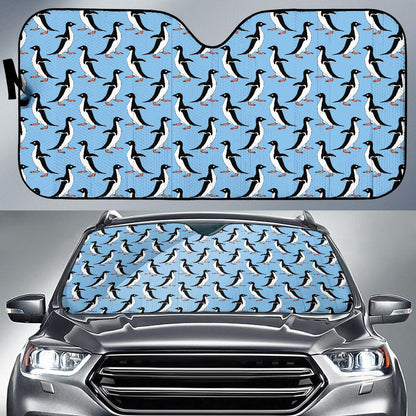 Penguin Dance Pattern Car Sun Shade For Windshield