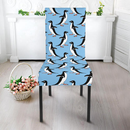 Penguin Dance Pattern Dining Chair Slipcover-JTAMIGO.COM