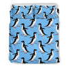 Penguin Dance Pattern Duvet Cover Bedding Set