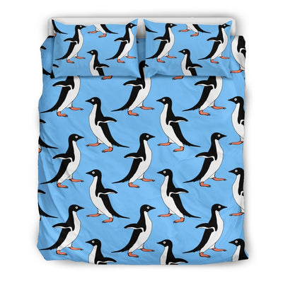 Penguin Dance Pattern Duvet Cover Bedding Set