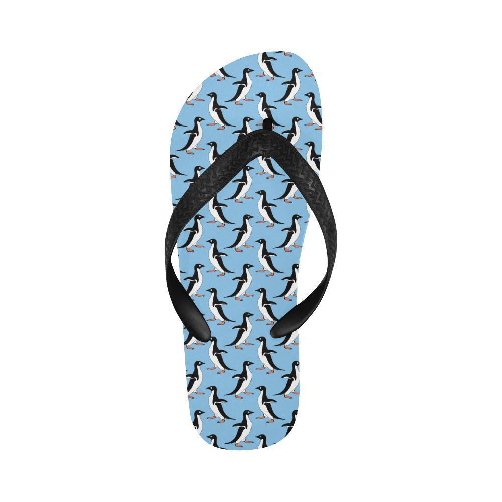 Penguin Dance Pattern Flip Flops-JTAMIGO.COM