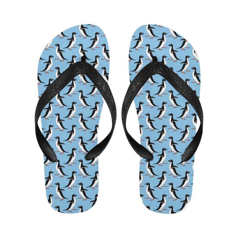 Penguin Dance Pattern Flip Flops-JTAMIGO.COM