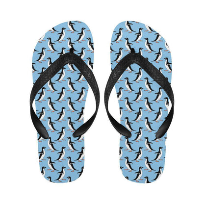 Penguin Dance Pattern Flip Flops-JTAMIGO.COM