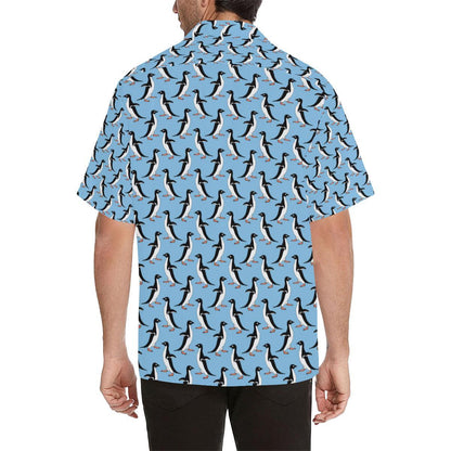 Penguin Dance Pattern Men Aloha Hawaiian Shirt
