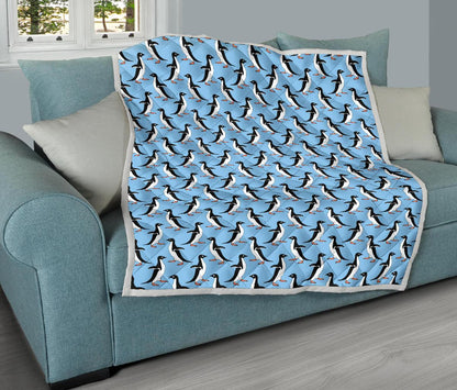 Penguin Dance Pattern Premium Quilt-JTAMIGO.COM