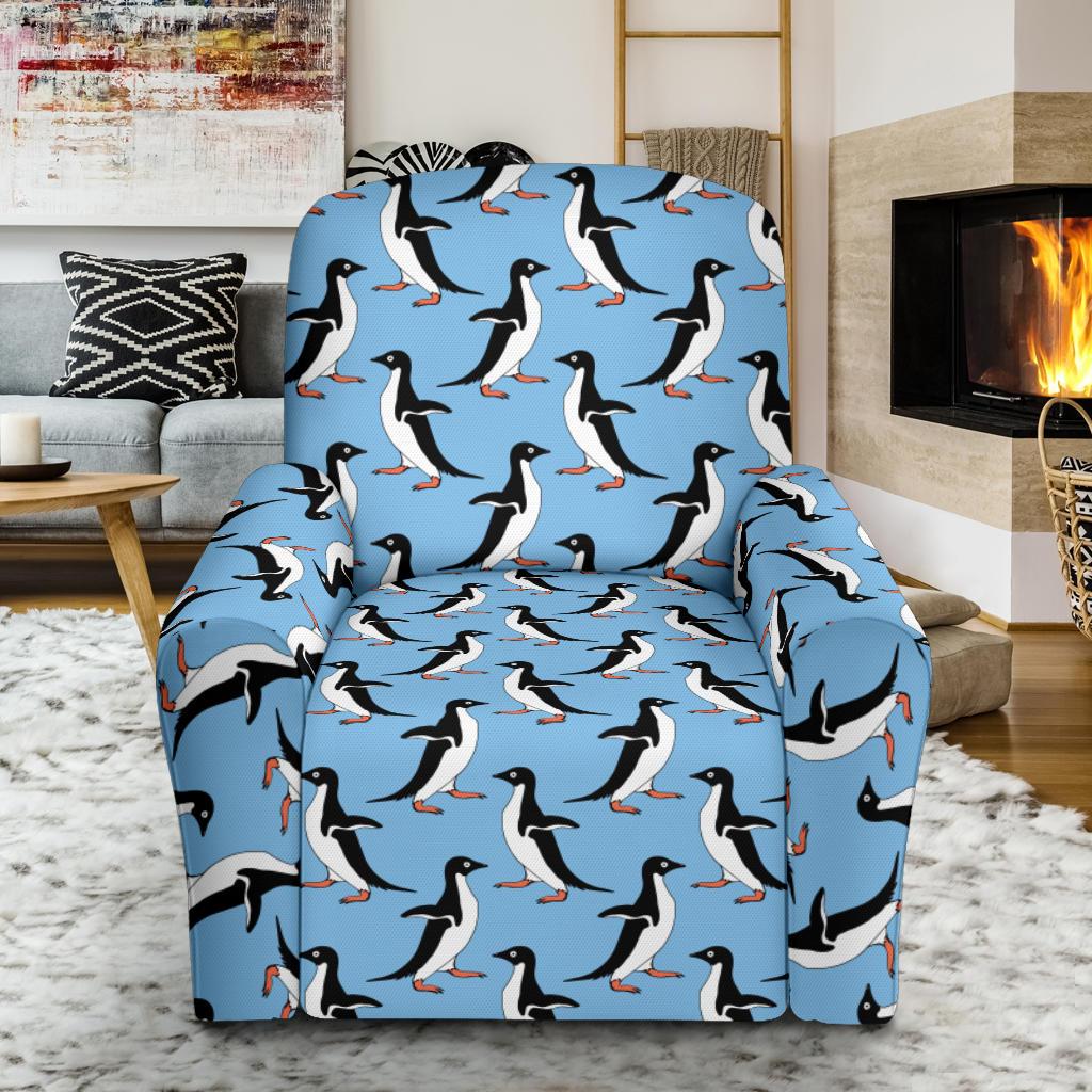 Penguin Dance Pattern Single Sofa Slipcover -JTAMIGO.COM