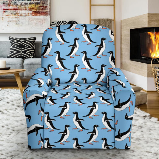 Penguin Dance Pattern Single Sofa Slipcover -JTAMIGO.COM