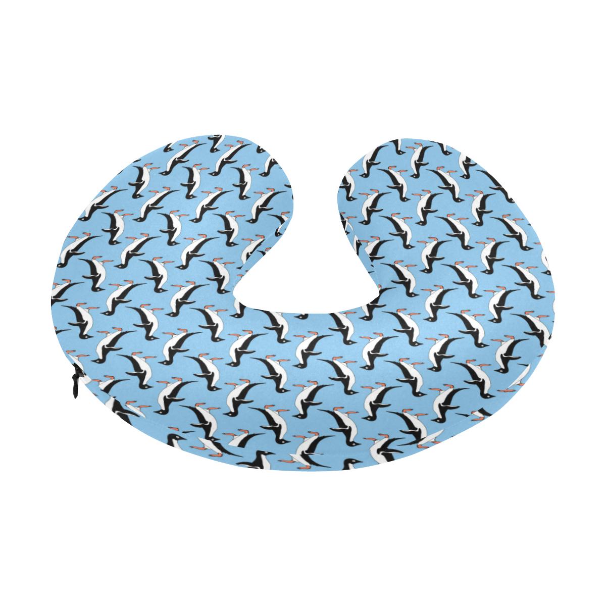 Penguin Dance Pattern U-Shaped Travel Neck Pillow-JTAMIGO.COM
