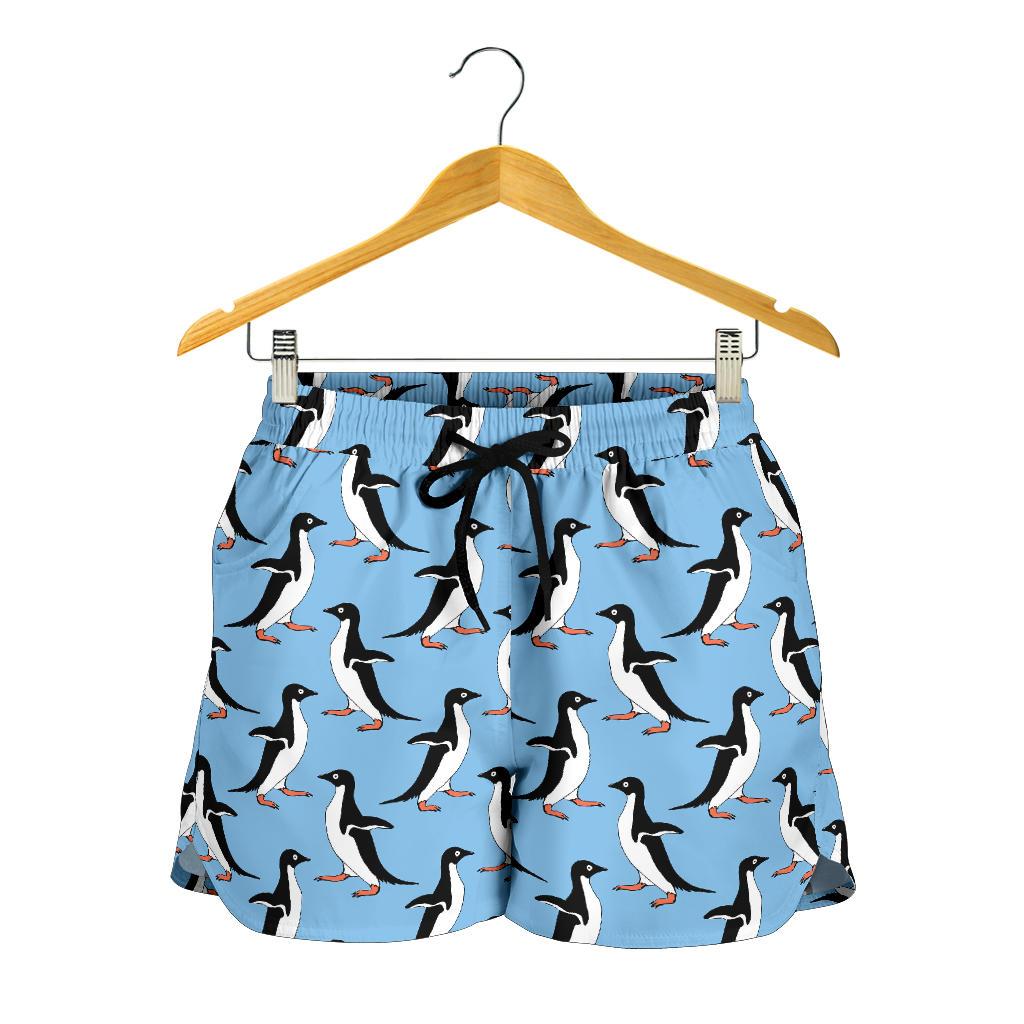 Penguin Dance Pattern Women Shorts-JTAMIGO.COM