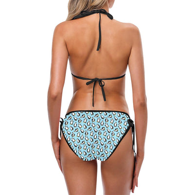 Penguin Happy Print Custom Bikini Swimsuit (Model S01)-JTAMIGO.COM