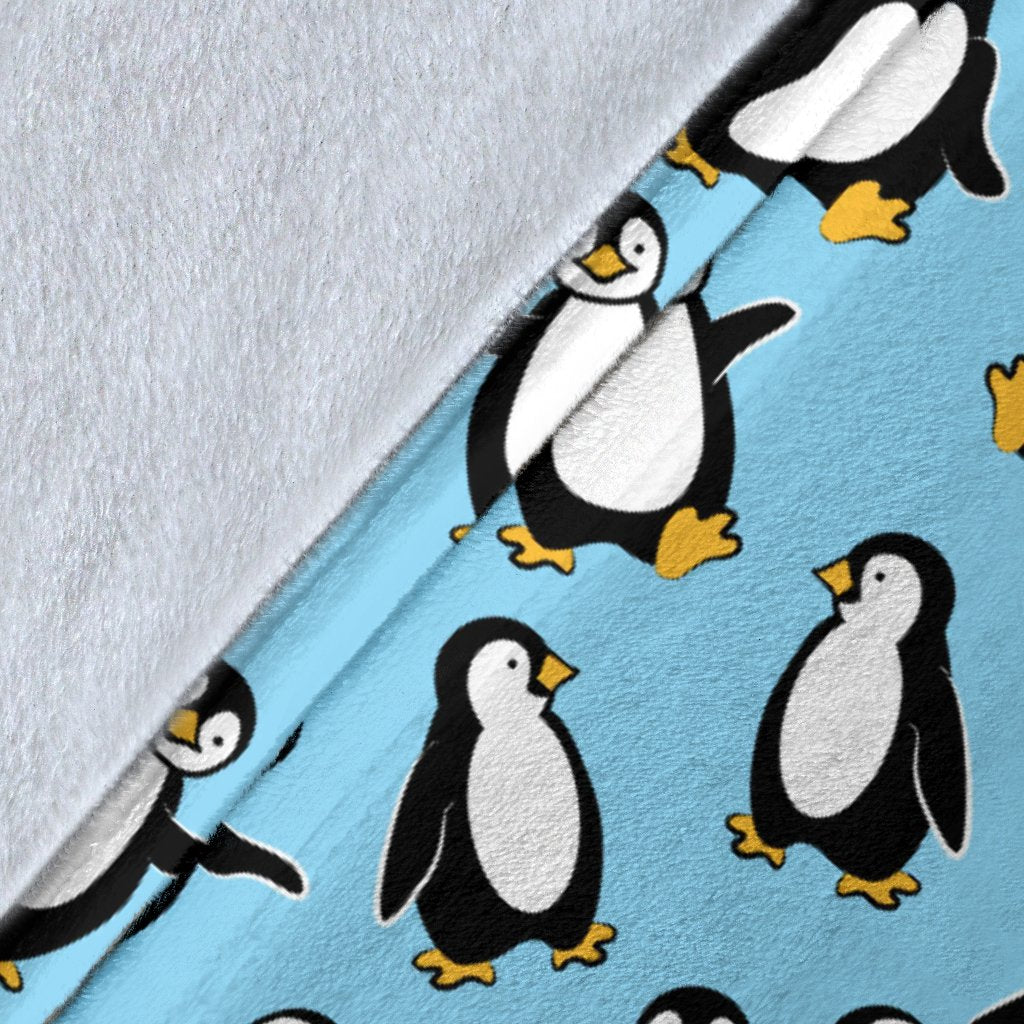 Penguin Happy Print Fleece Blanket