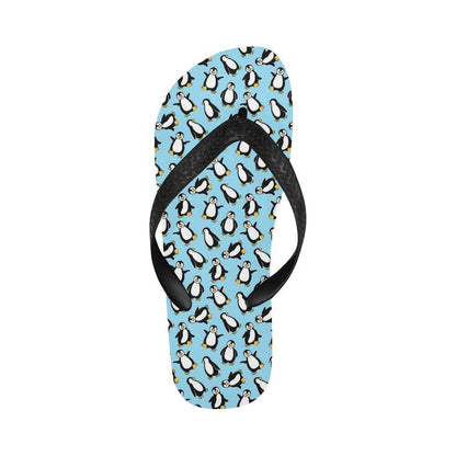 Penguin Happy Print Flip Flops-JTAMIGO.COM