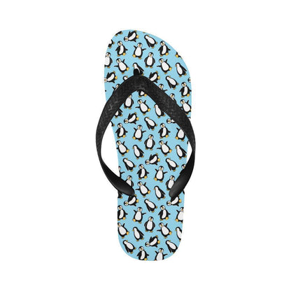 Penguin Happy Print Flip Flops-JTAMIGO.COM