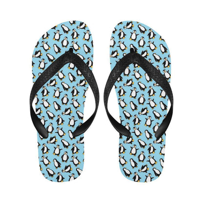 Penguin Happy Print Flip Flops-JTAMIGO.COM