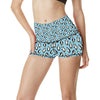 Penguin Happy Print High Waisted Spandex Shorts-JTAMIGO.COM