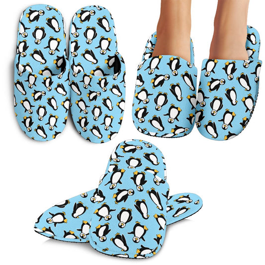 Penguin Happy Print House Slippers