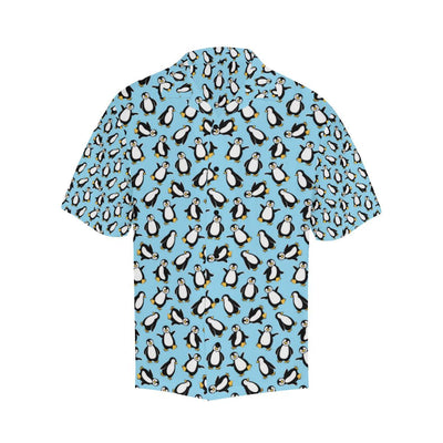 Penguin Happy Print Men Aloha Hawaiian Shirt