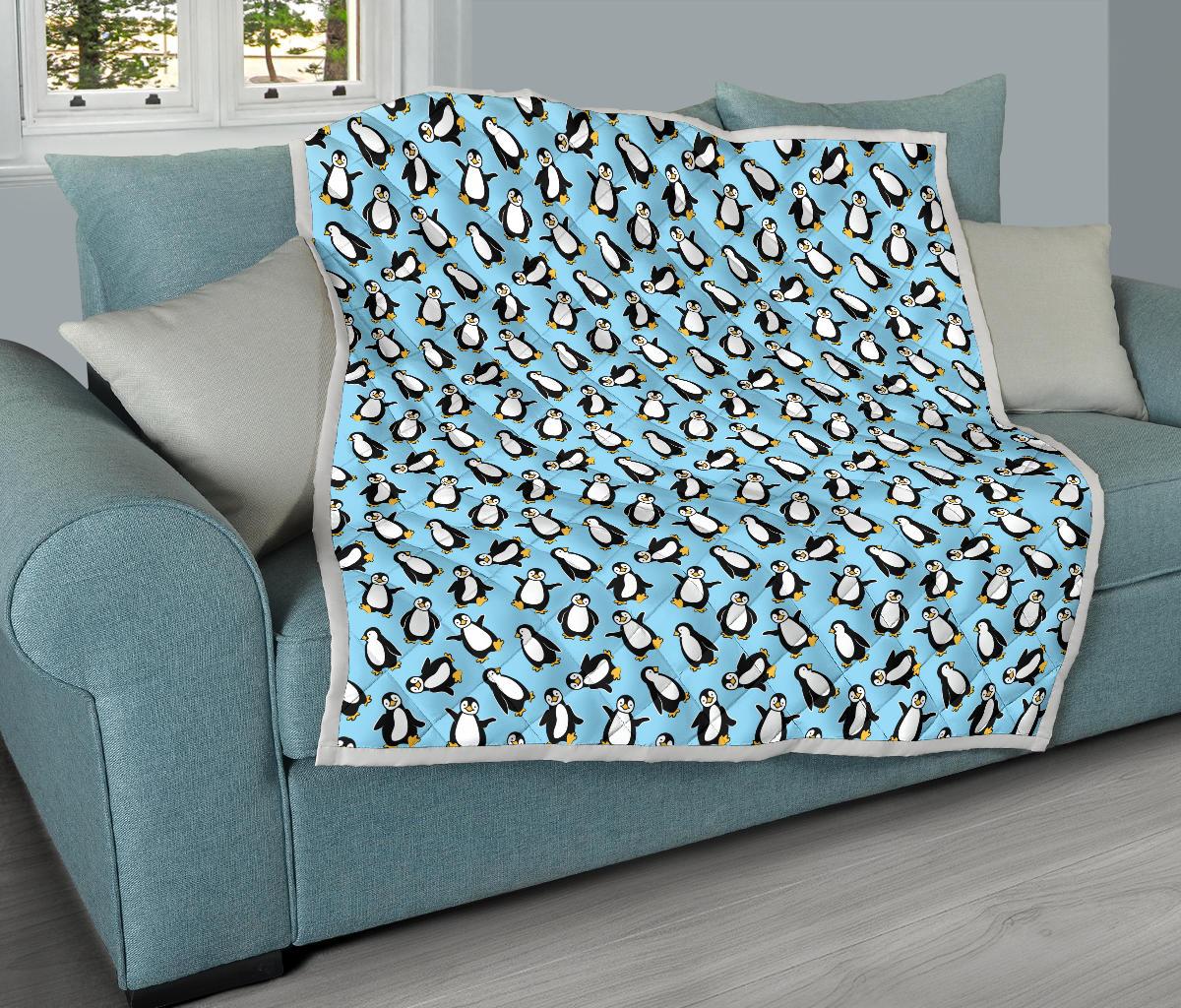 Penguin Happy Print Premium Quilt-JTAMIGO.COM