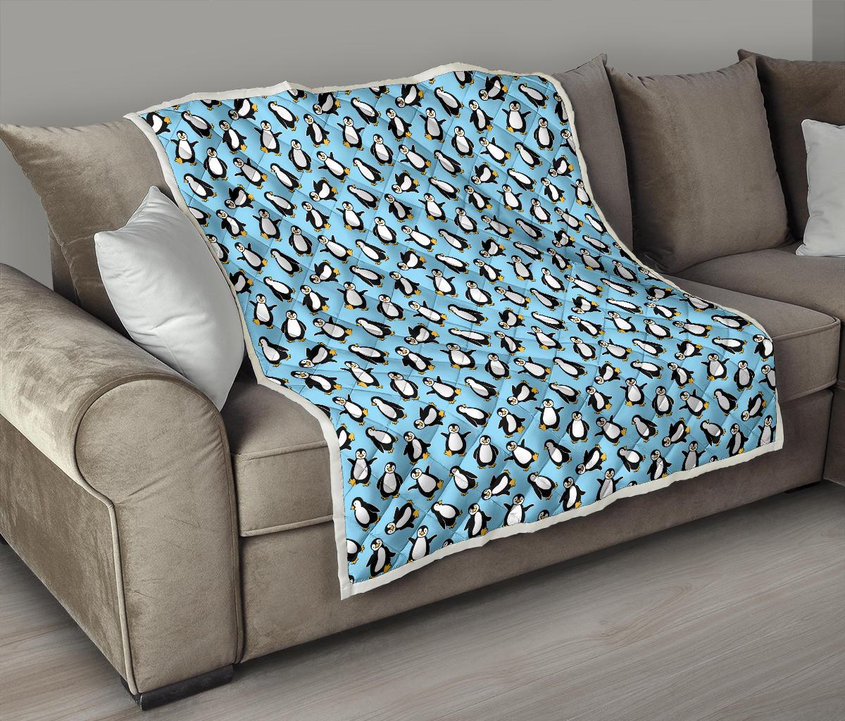 Penguin Happy Print Premium Quilt-JTAMIGO.COM