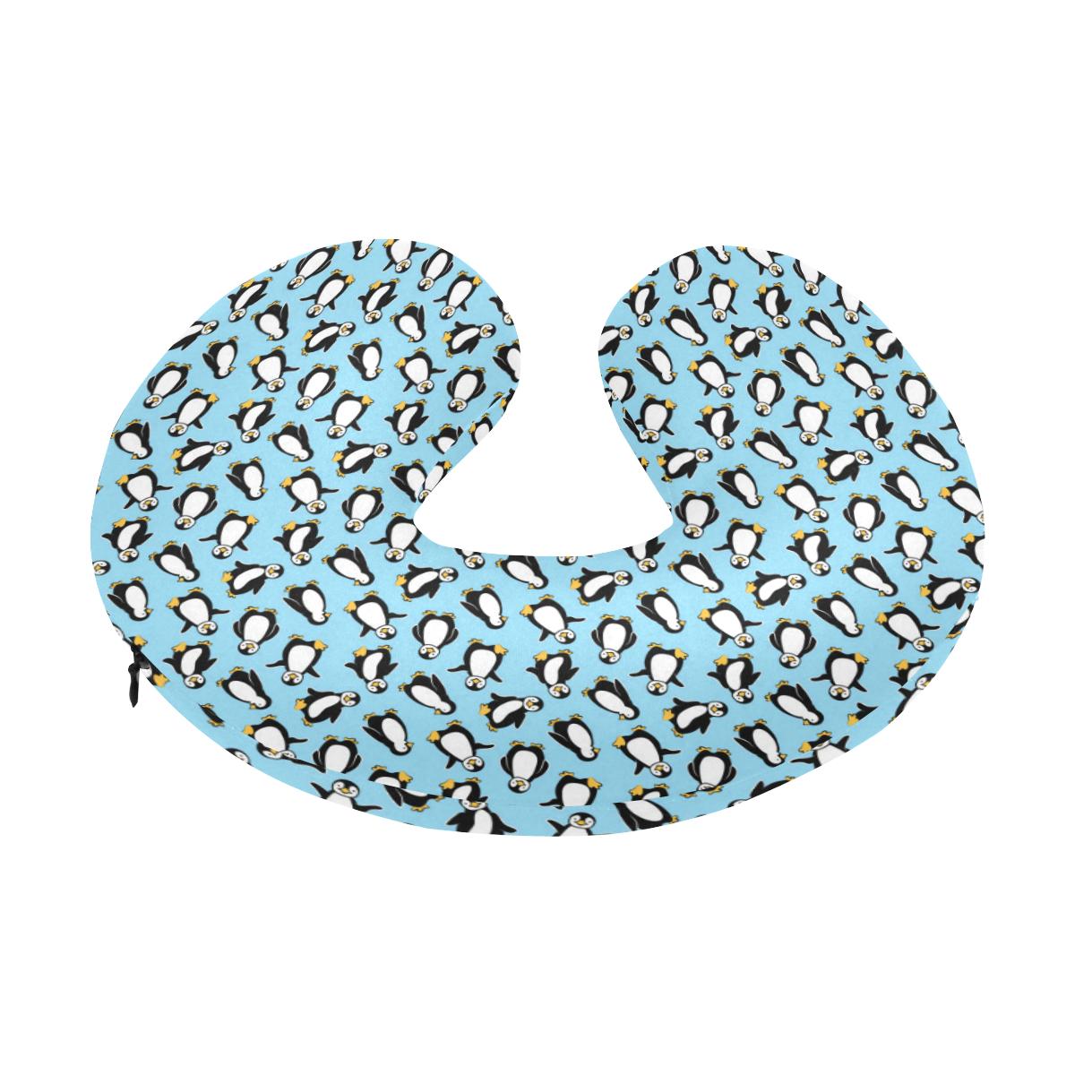 Penguin Happy Print U-Shaped Travel Neck Pillow-JTAMIGO.COM